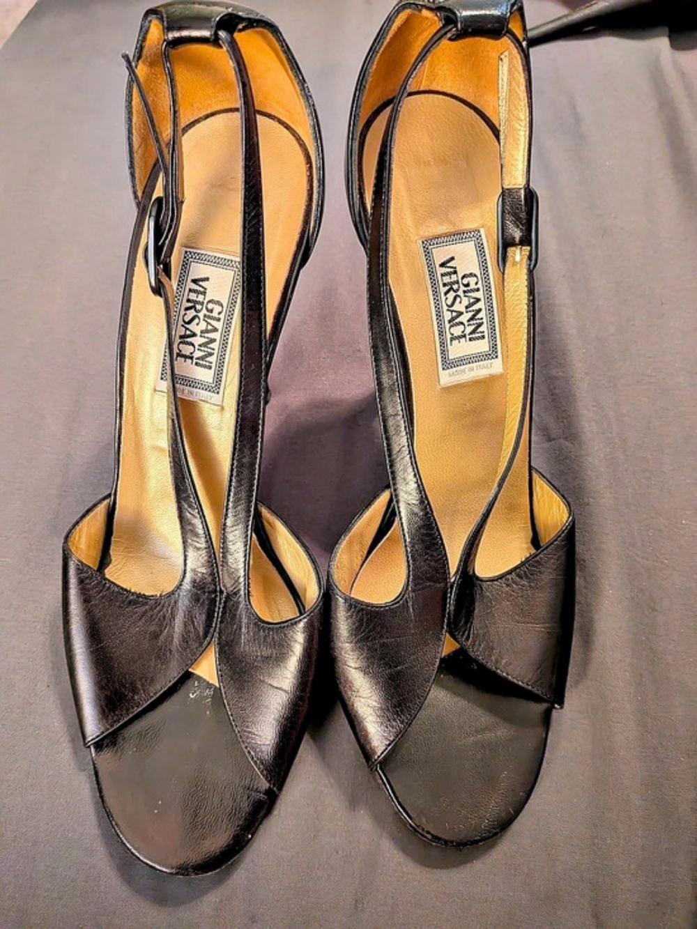 Gianni Versace Heels Black Size US 8